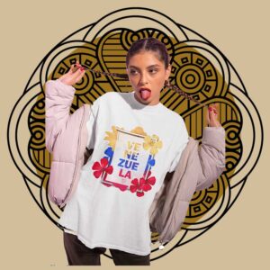 T-shirt VENEZUELA FLORES - WOMAN